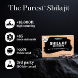 Ingrédients minéraux naturels Pure Himalayan Shilajit et fulvic acid