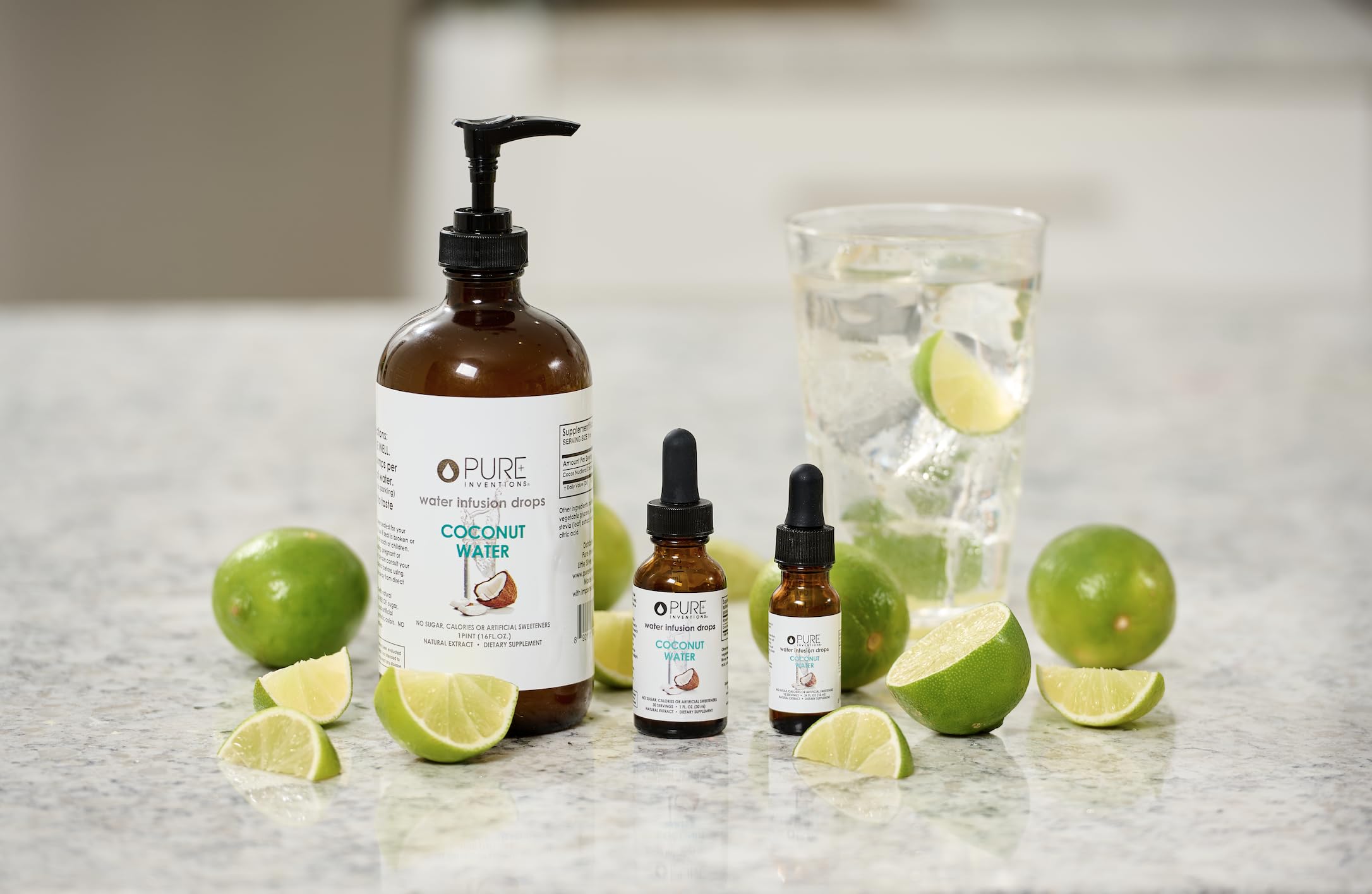 Pure Inventions gouttes infusion mangue coco — style de vie sain grâce à une hydratation légère