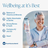 Pure Micronutrients Calcium — avec D3 et K2 pour le soutien minéral quotidien.
