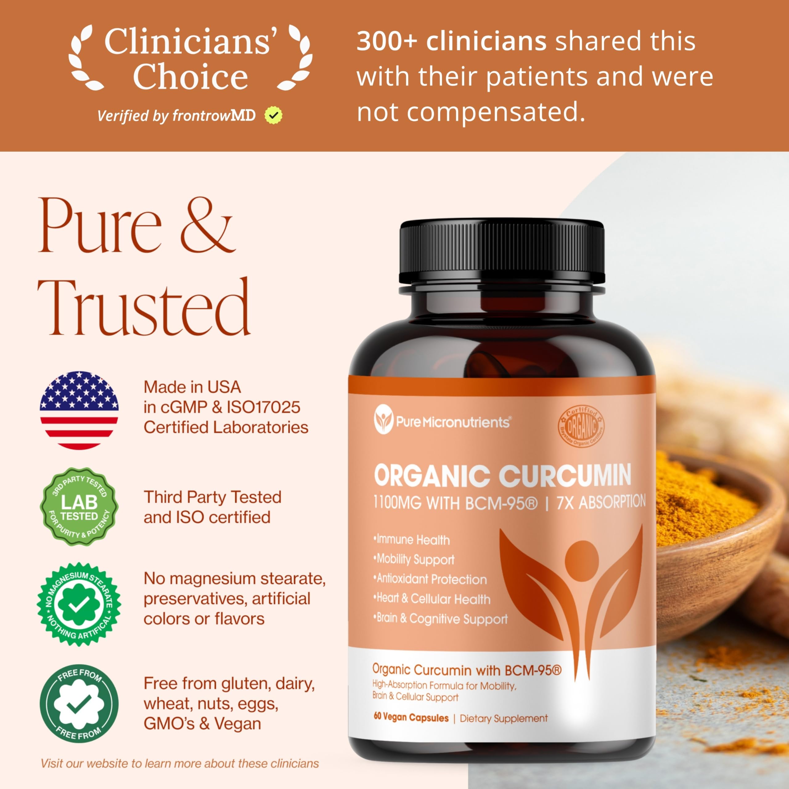 Pure Micronutrients Curcuma Bio – emballage recyclable et écologique