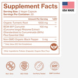 Pure Micronutrients Curcuma Bio – ingrédients biologiques et sans OGM