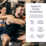 Pure Micronutrients Magnesium Glycinate étiquette lisible pour dosages quotidiens.