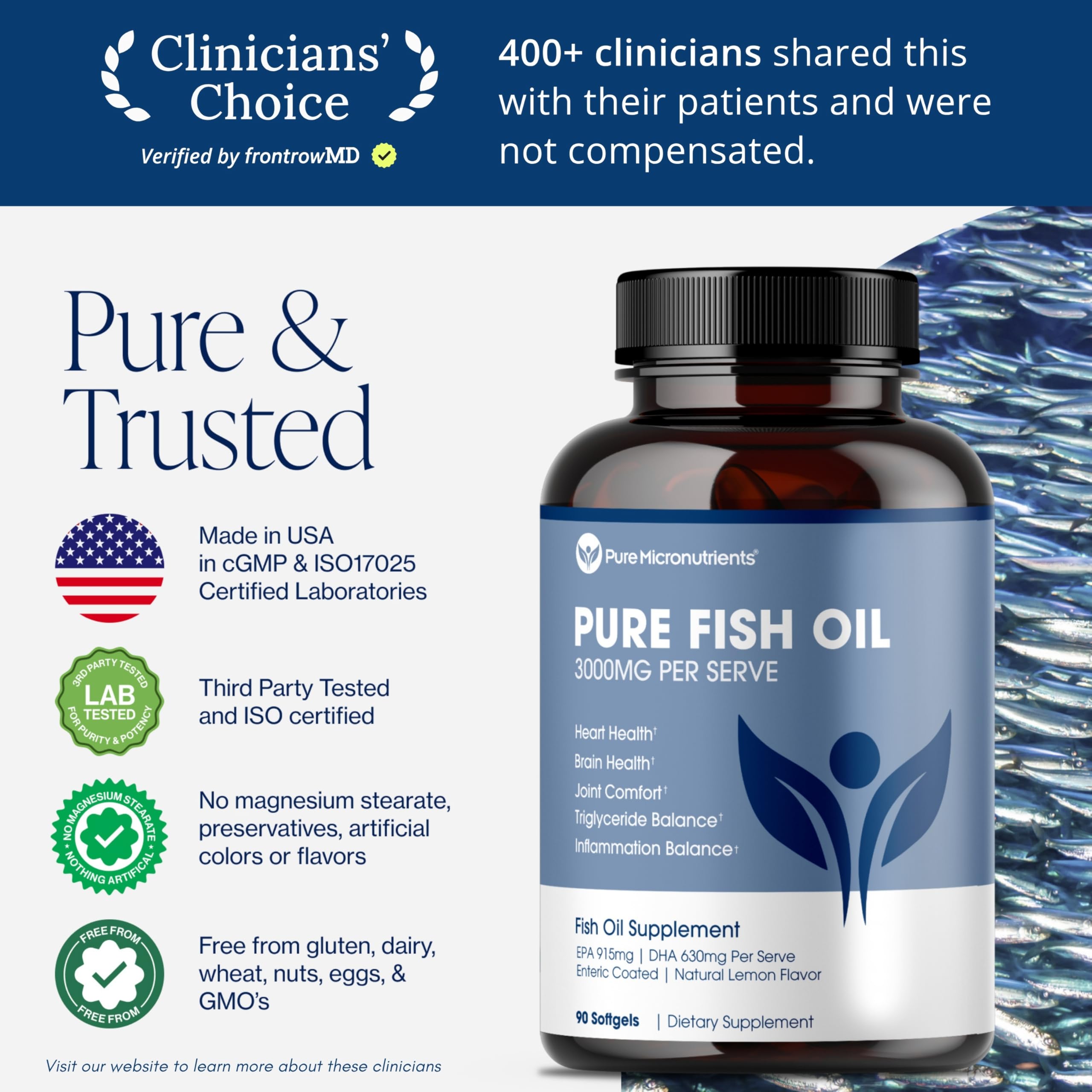 Pure Micronutrients - Gélules citron, goût agréable et sans arrière-goût.