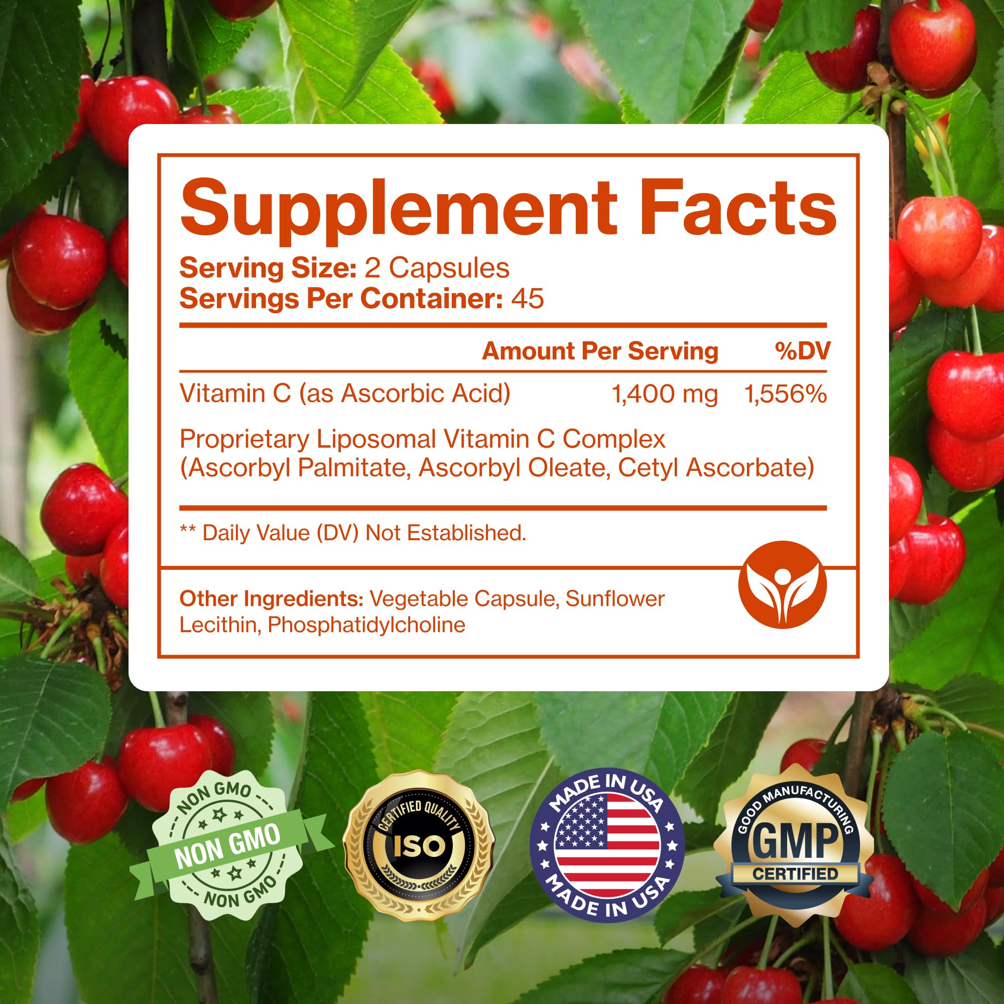 Pure Micronutrients Vitamine C liposomal Absorption élevée - Potentiel soutien énergie et récupération