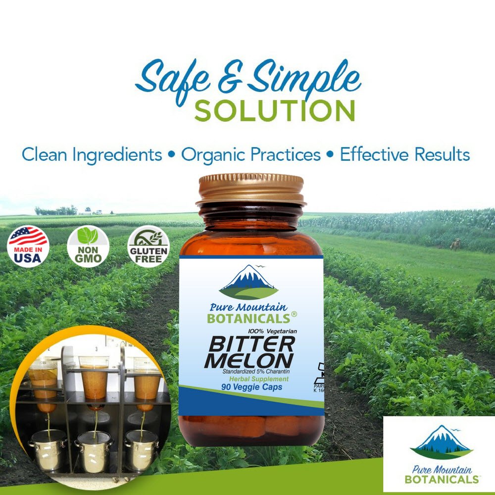 Pure Mountain Botanicals – capsules-melon-amer-etiquette, étiquette lisible