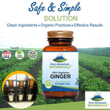 Étiquette Pure Mountain Botanicals sans additifs, choix sain et transparent.