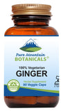 Gelules Gingembre Bio Pure Mountain Botanicals, faciles à ajouter à la routine quotidienne.