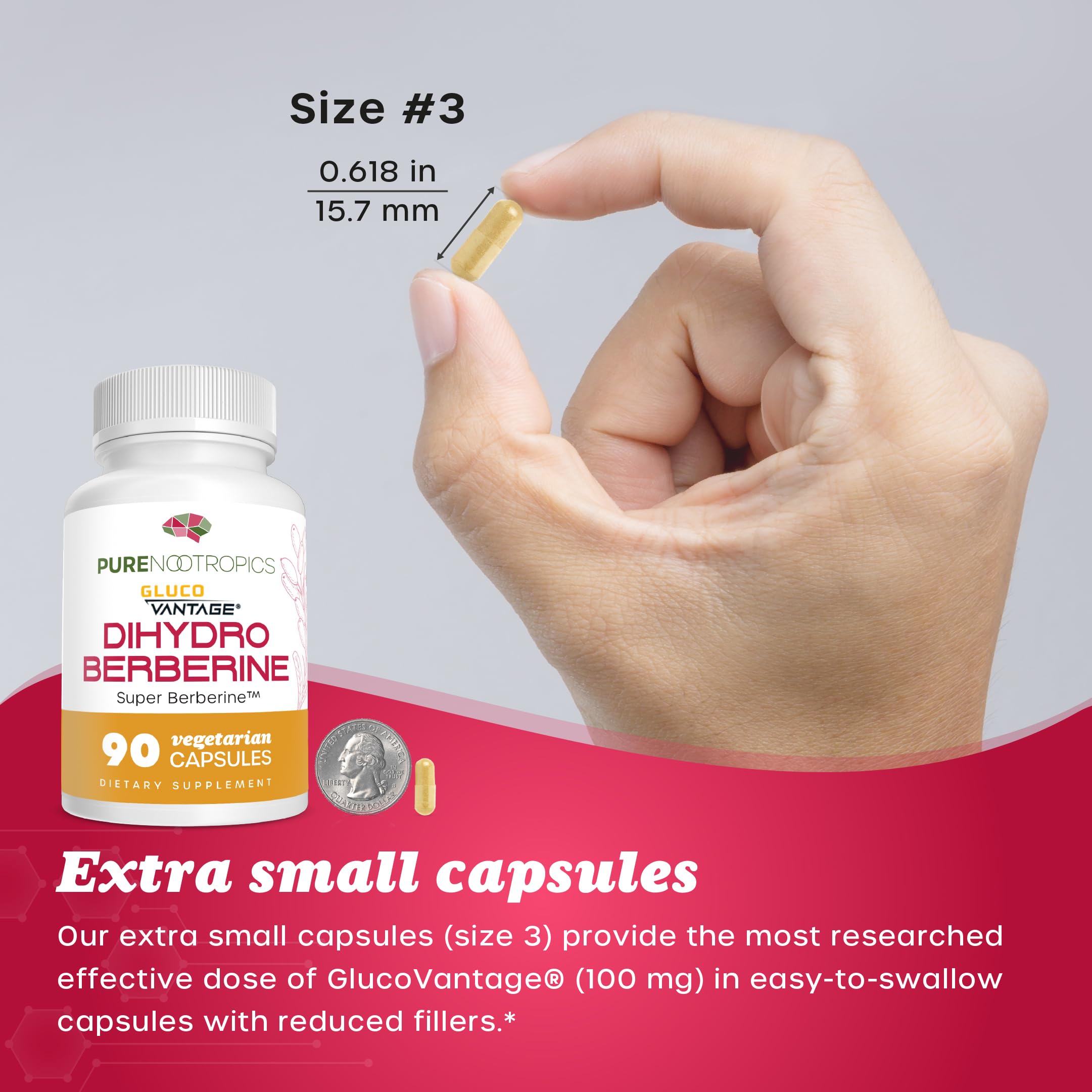 Pure Nootropics Dihydroberberine GlucoVantage – focus sur l’efficacité avec moins de capsules
