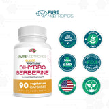 Pure Nootropics Dihydroberberine GlucoVantage – étiquette claire et date de péremption