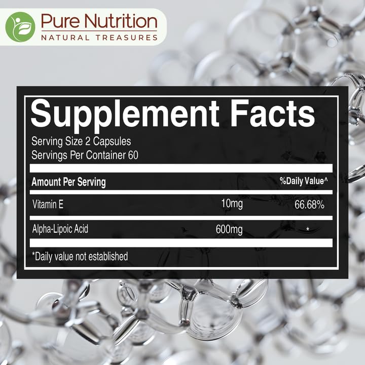 Pure Nutrition Natural Treasures capsules-dosage 2-capsules, utilisation quotidienne facile.