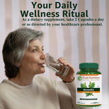 Pure Nutrition Natural Treasures dose quotidienne: deux capsules après repas