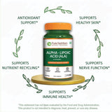 Pure Nutrition Natural Treasures emballage-boite sans-ogm, étiquette sans OGM.