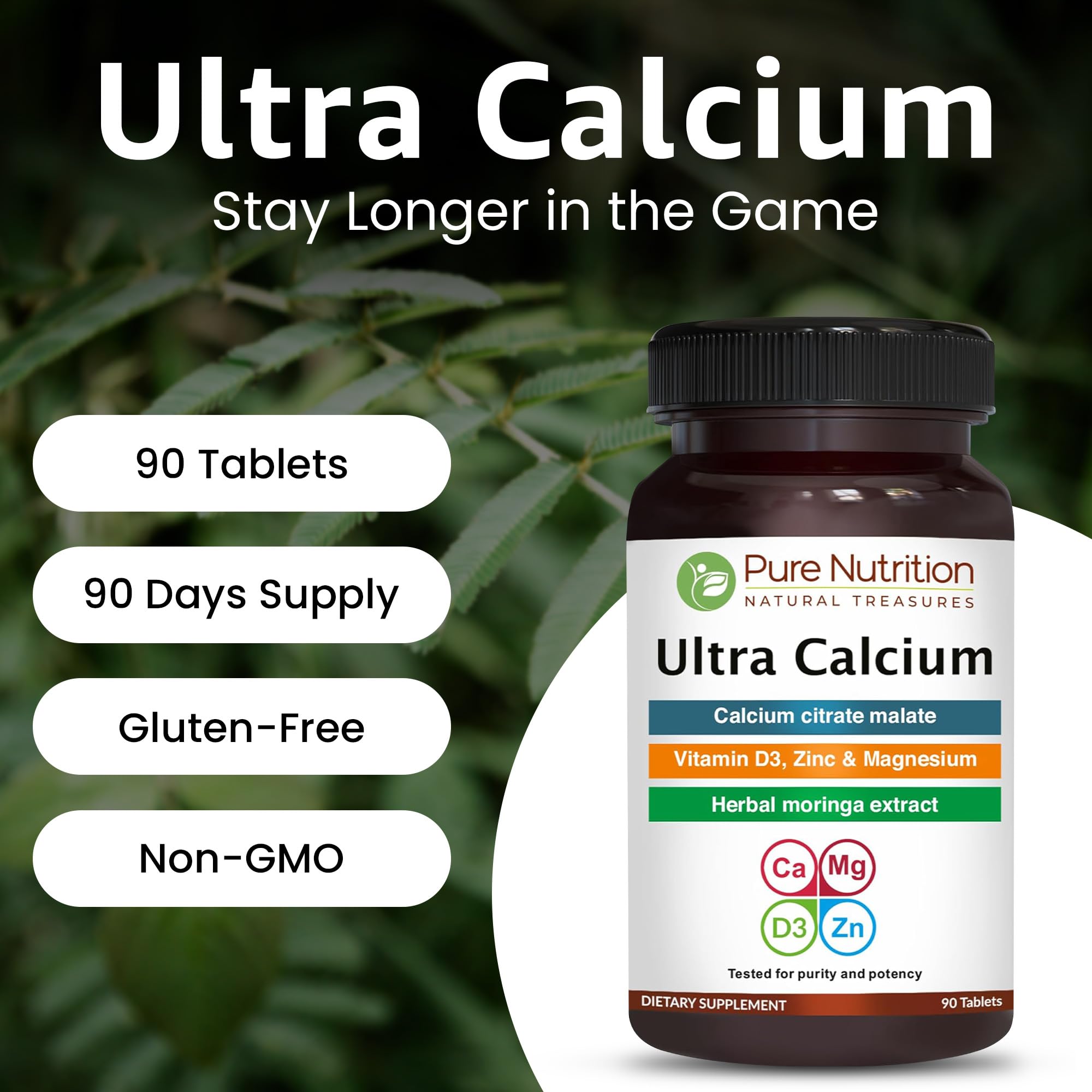 Ingrédient Moringa Oleifera 50 mg dans Pure Nutrition Natural Treasures