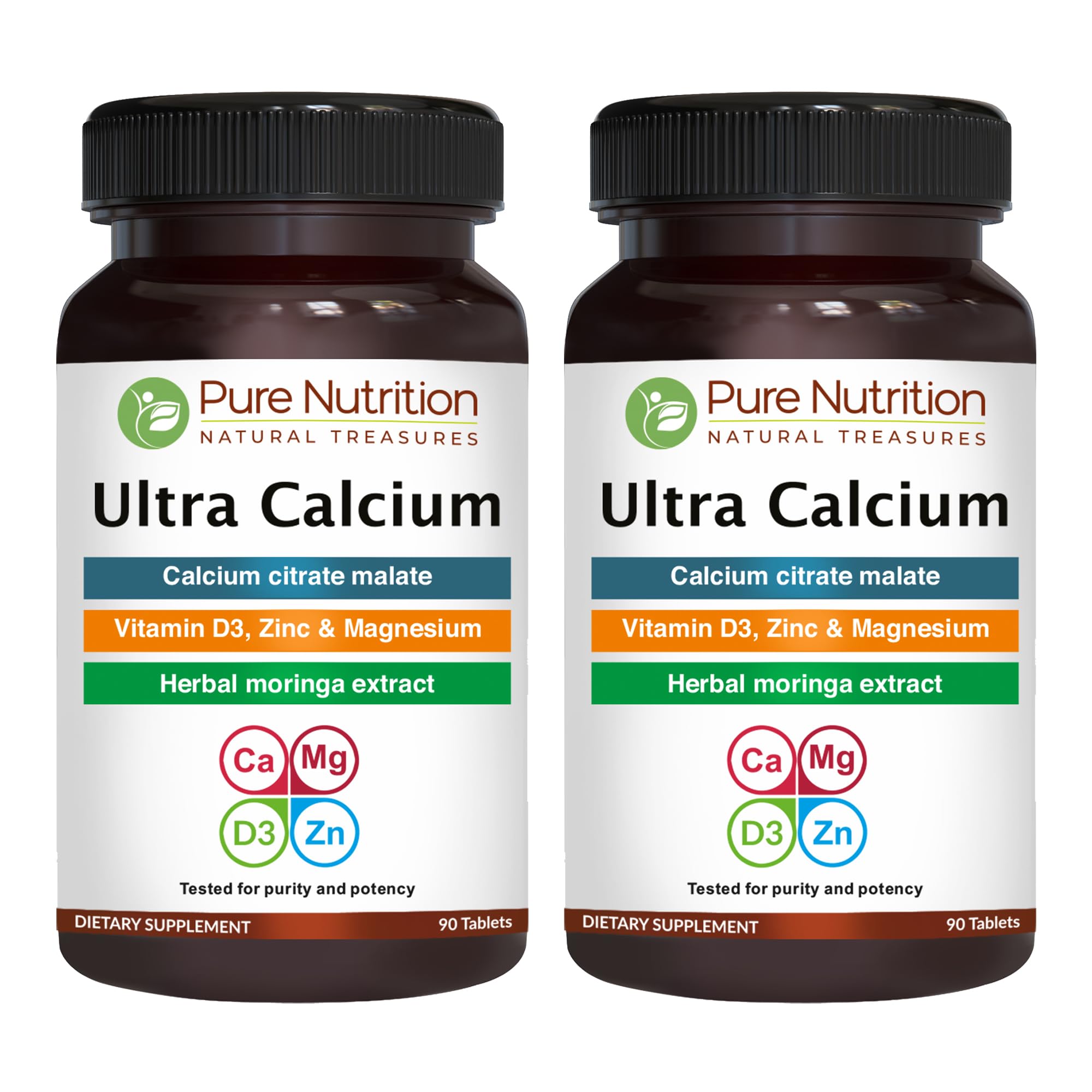 Pure Nutrition Ultra Calcium, tablettes complètes pour compléter l'apport quotidien en calcium.