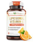 Pure Organic Elements, capsules vitamine C liposomale pour une absorption potentielle.