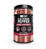 PURE ORIGINAL INGREDIENTS Boîte Cayenne Capsules, format clair et lisible.