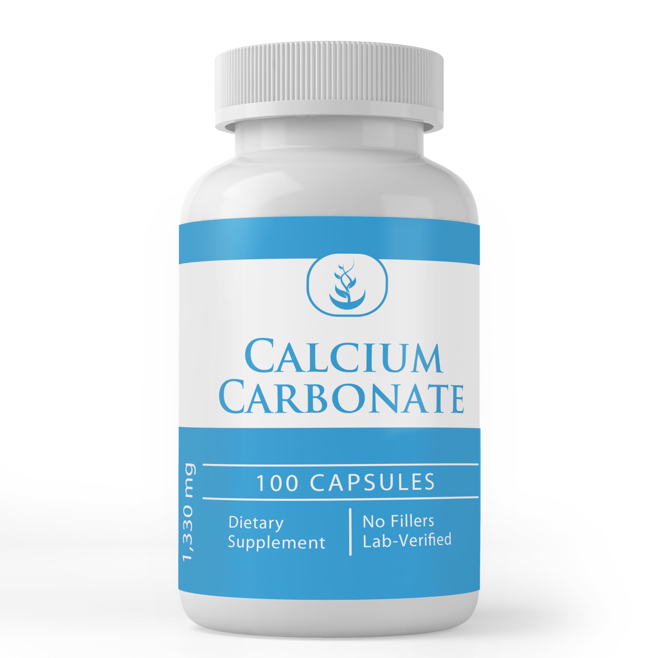 PURE ORIGINAL INGREDIENTS Calcium Carbonate – capsules, source naturelle de calcium pour le quotidien