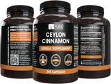 Capsules transparentes PURE ORIGINAL INGREDIENTS cannelle-de-ceylan, ingestion facilitée et pureté.
