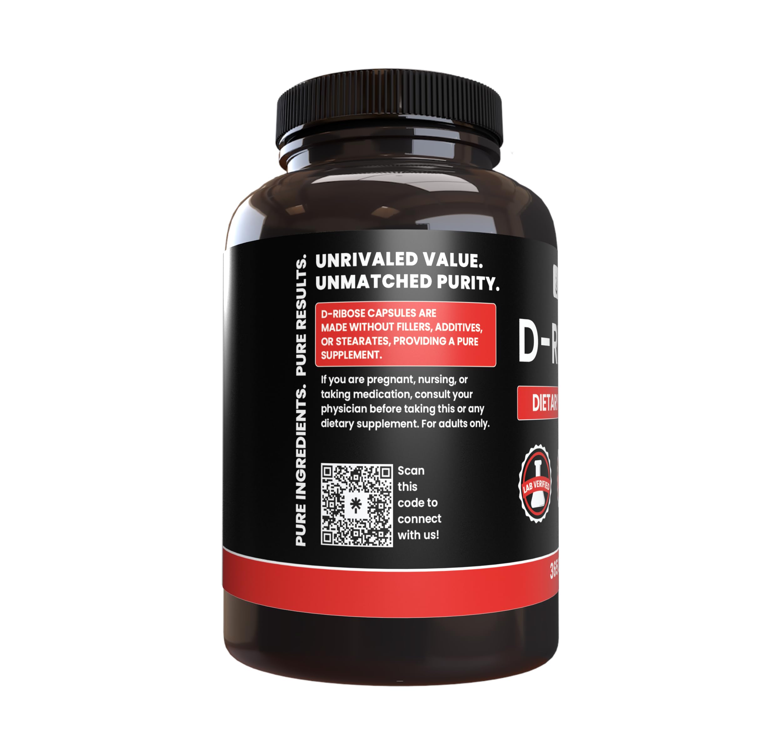 Pure Original Ingredients D-Ribose : Emballage extérieur pratique à stocker.