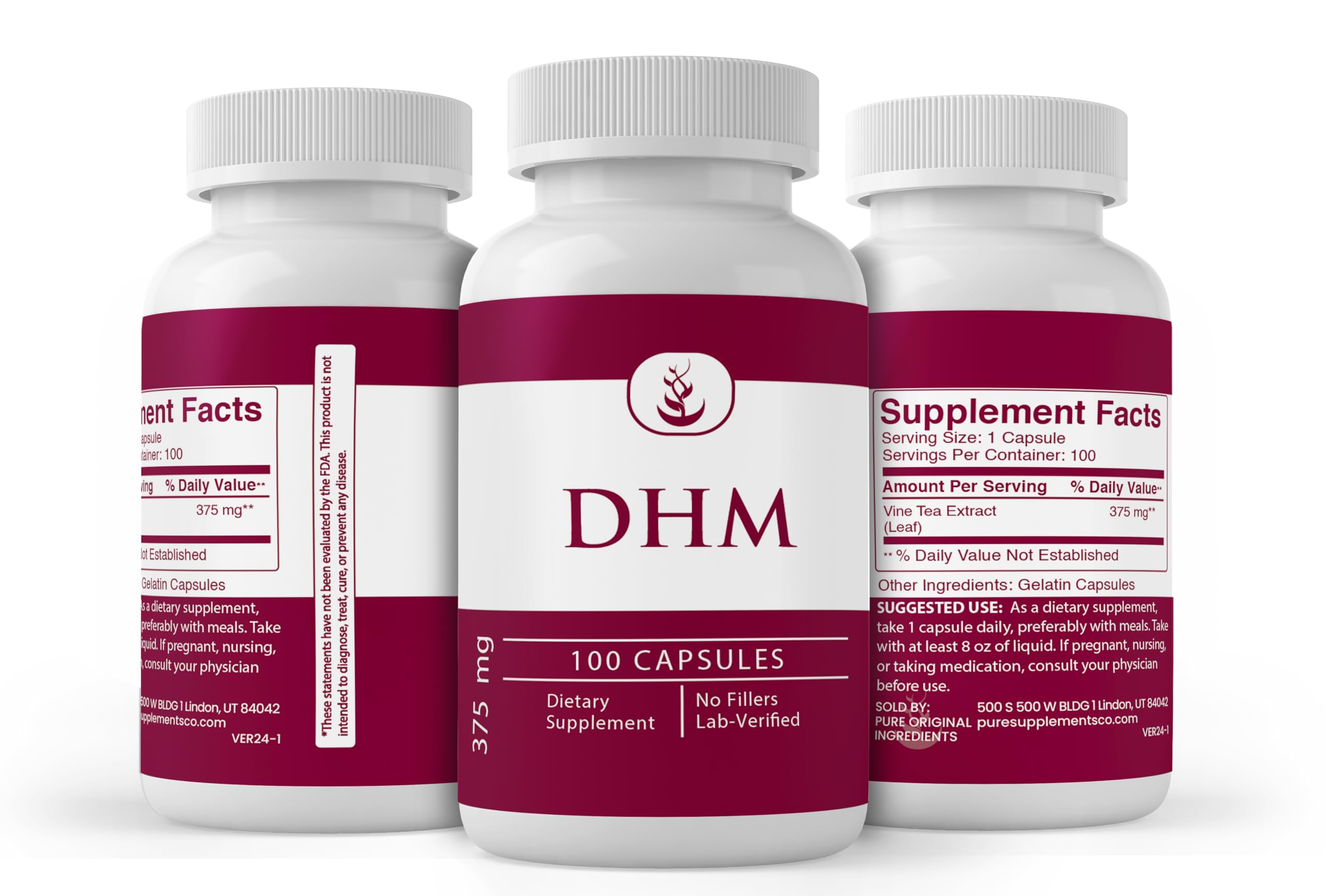 Pure Original DHM – packaging Utah USA conditionné localement