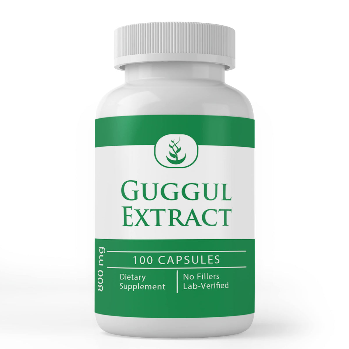Bouteille PURE ORIGINAL INGREDIENTS Guggul Extract, capsules prêtes à l’emploi pour usage quotidien.