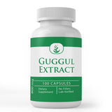 Bouteille PURE ORIGINAL INGREDIENTS Guggul Extract, capsules prêtes à l’emploi pour usage quotidien.