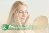 Pilules dans un flacon clair de PURE ORIGINAL INGREDIENTS Guggul Extract.