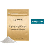 Pure Original Ingredients Poudre Hyaluronique Fine, dissolution rapide dans l’eau.