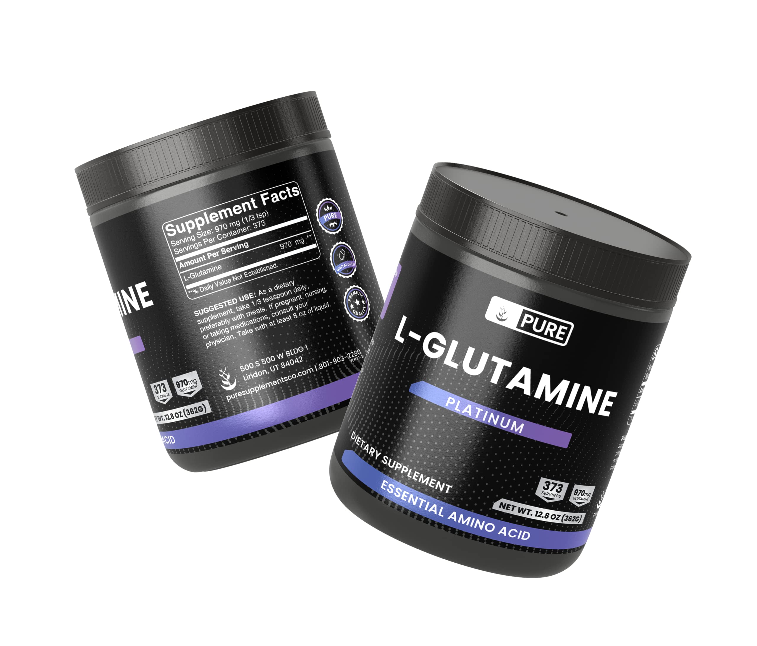 Pure Original Ingredients L-Glutamine : sans additifs pour une base neutre.