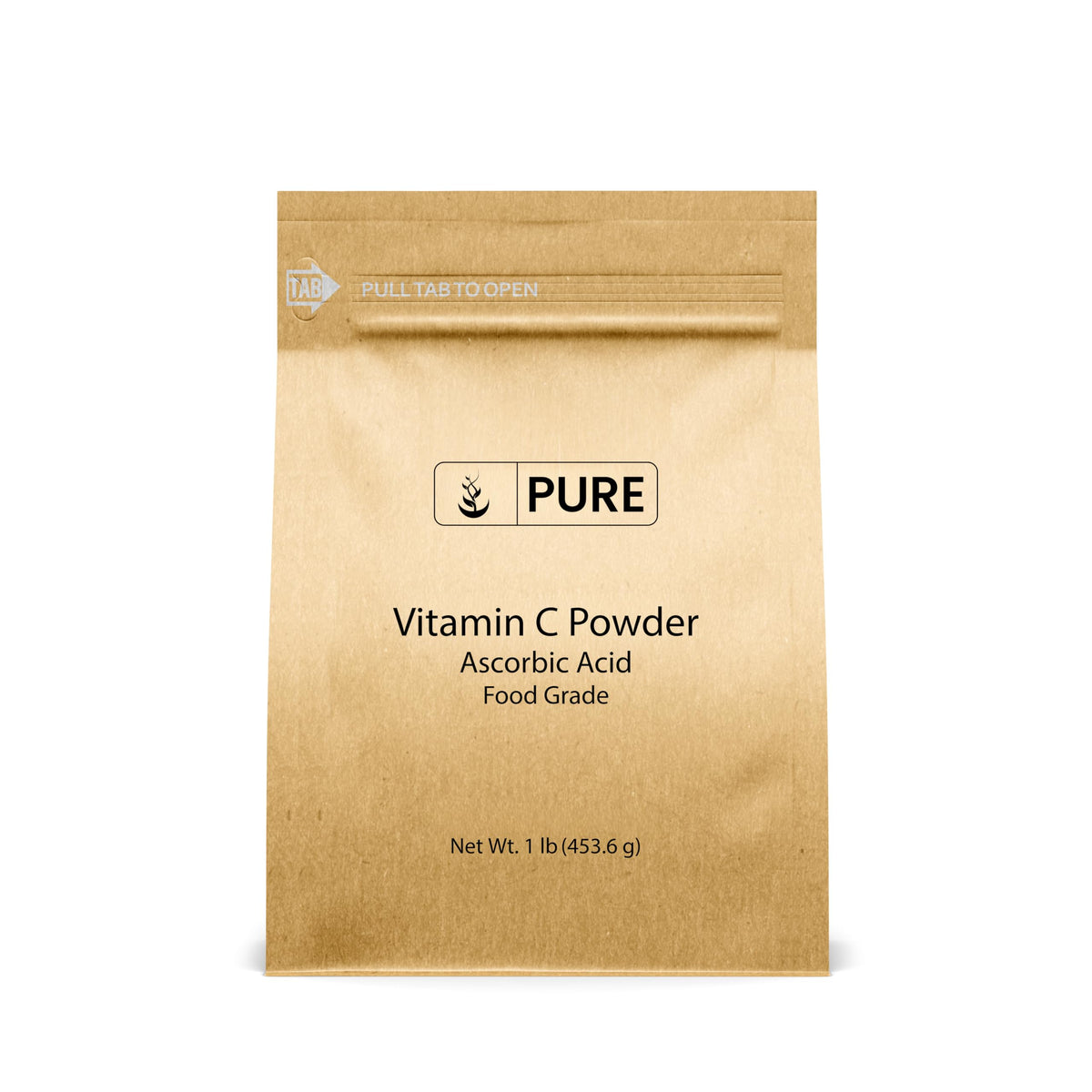 Pure Original Ingredients poudre de vitamine C — dissolution facile pour soins quotidiens et mélanges faits maison.