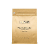 Pure Original Ingredients poudre de vitamine C — dissolution facile pour soins quotidiens et mélanges faits maison.