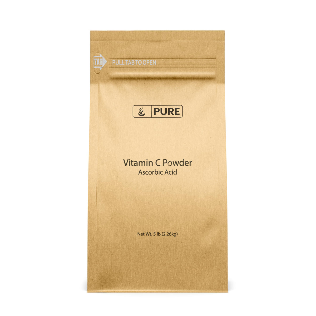 PURE ORIGINAL INGREDIENTS Vitamine C Poudre – emballage pratique et pure sans additifs