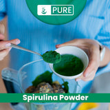 PURE ORIGINAL INGREDIENTS Spiruline Poudre — mélange rapide dans smoothies colorés