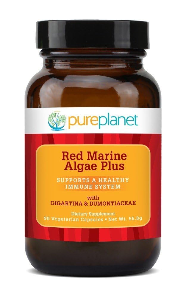 Pure Planet Algues Marines Rouges Plus, capsules, soutien potentiel du système immunitaire.
