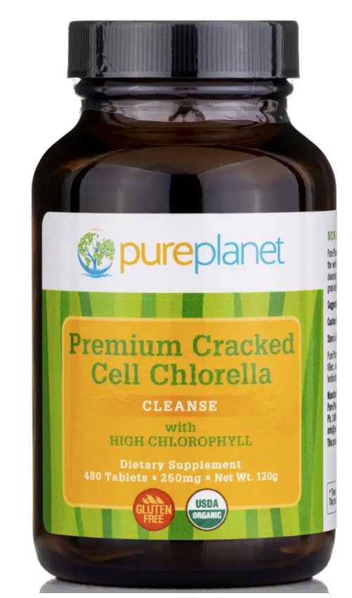 Pure Planet Chlorelle à cellule cassée — boîte prête à l'emploi pour une consommation quotidienne.