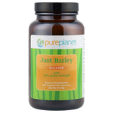 Pure Planet Just Barley – bouteille sur plan de cuisine, source d'énergie naturelle.