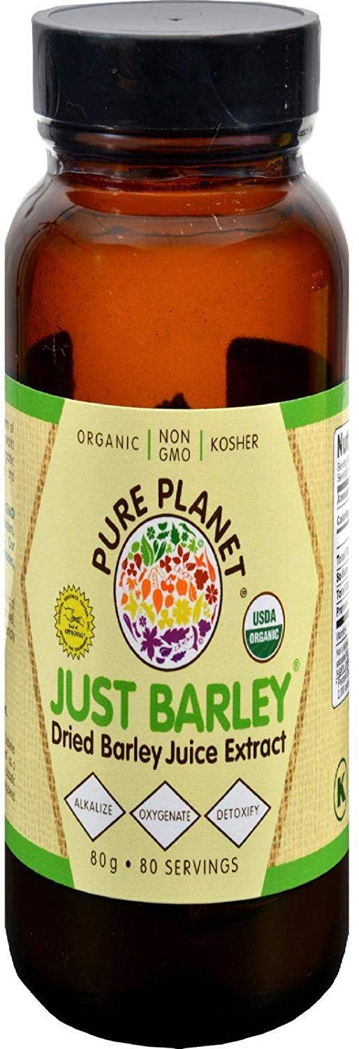Pure Planet Orge bio, poudre dans le pot, dosage pratique.