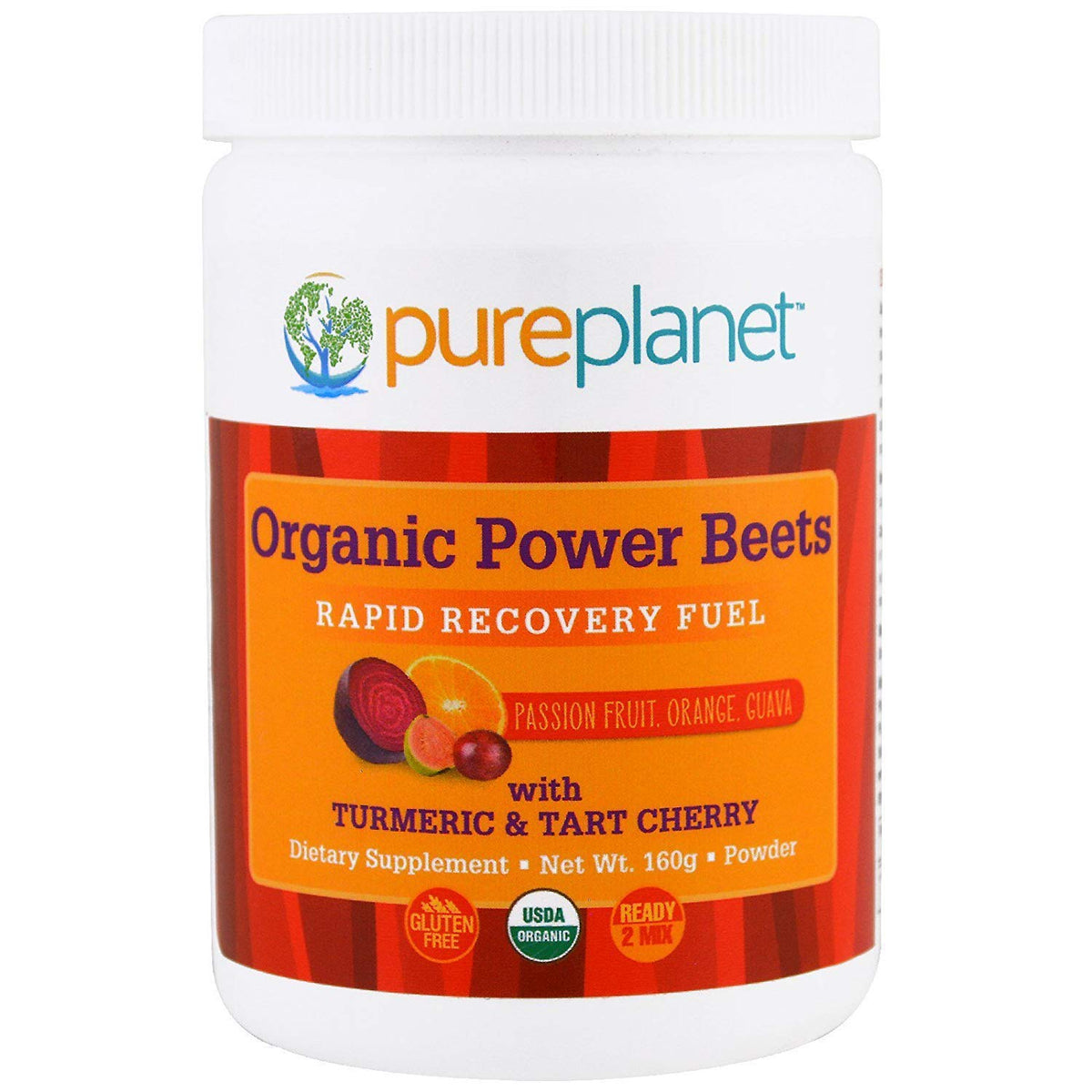 Pure Planet Power Beets - emballage pratique, prêt à emporter pour une récupération active.