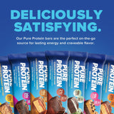 Barre Galactic Brownie Pure Protein avec texture fondante et protéinée.
