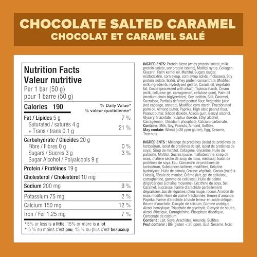 Texture veloutée de Pure Protein sans gluten chocolat caramel