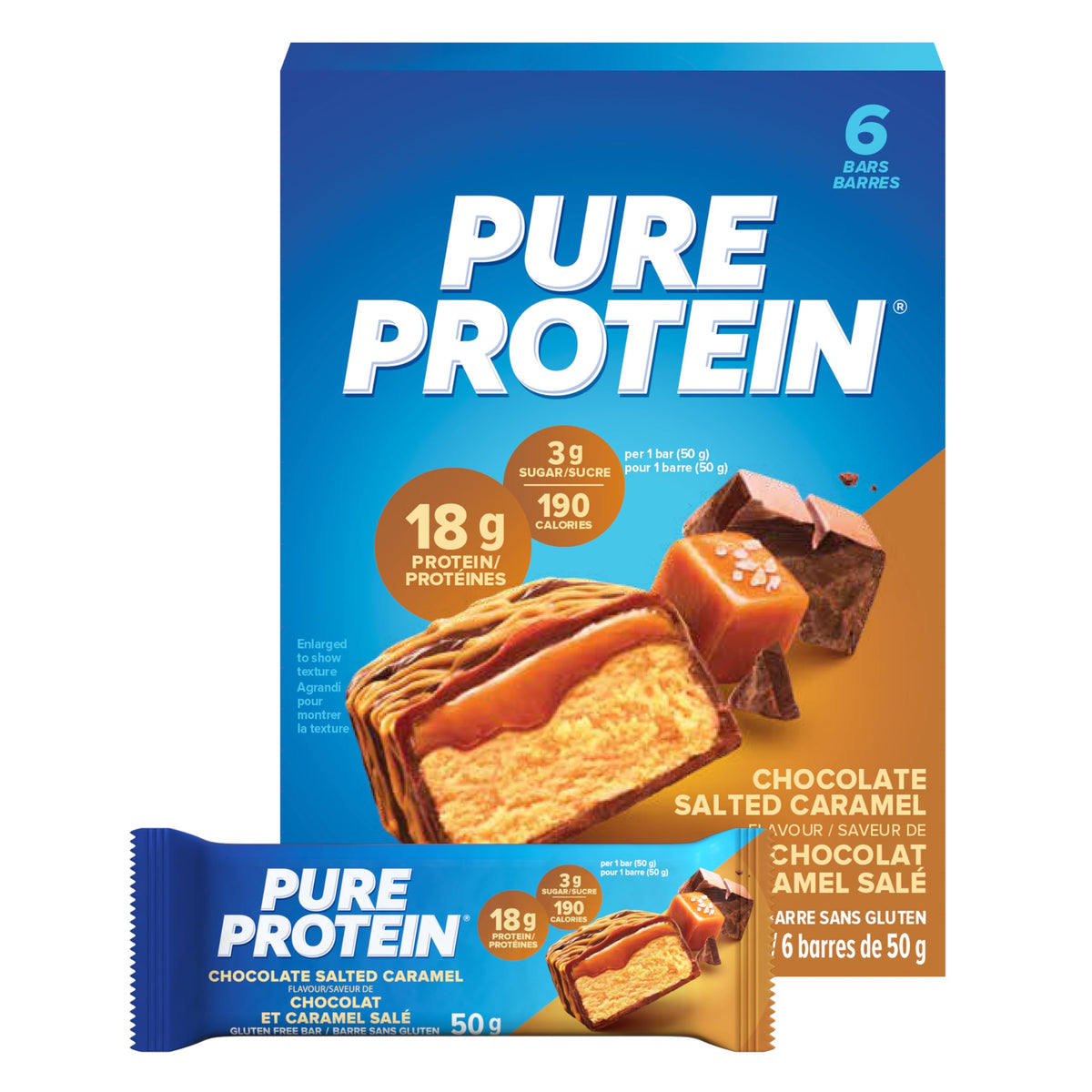 Pure Protein bar sans gluten emballage pratique à emporter