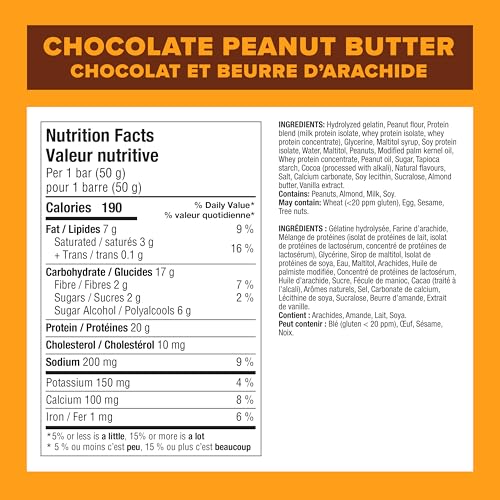 Pure Protein barre chocolat beurre cacahuète barre entière prête à manger