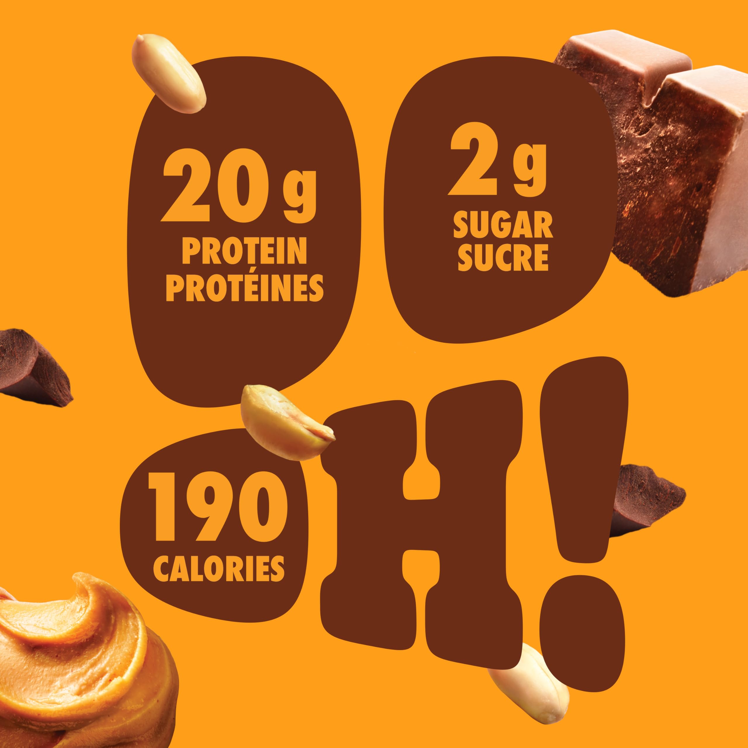 Pure Protein barre 50 g chocolat beurre cacahuète, collation après l'entraînement