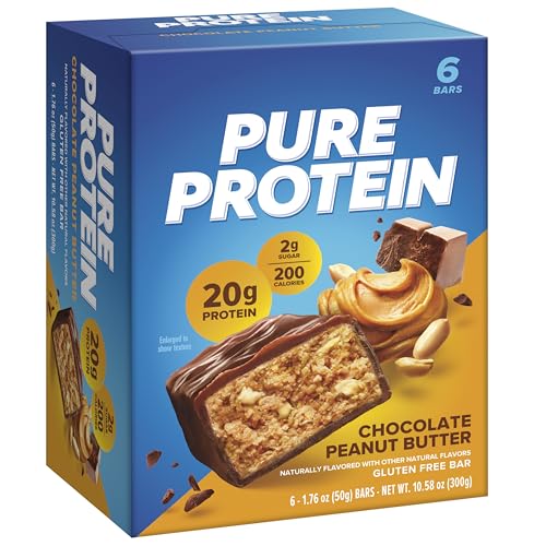 Barre Pure Protein, protéine 20 g, bouchée énergétique pour la journée.