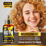Emballage Pure Research 60 ml – flacon compact et facile à ranger.