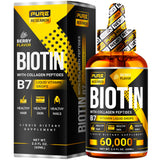 Gouttes Pure Research Biotine et Collagène – cheveux sains et peau éclatante.