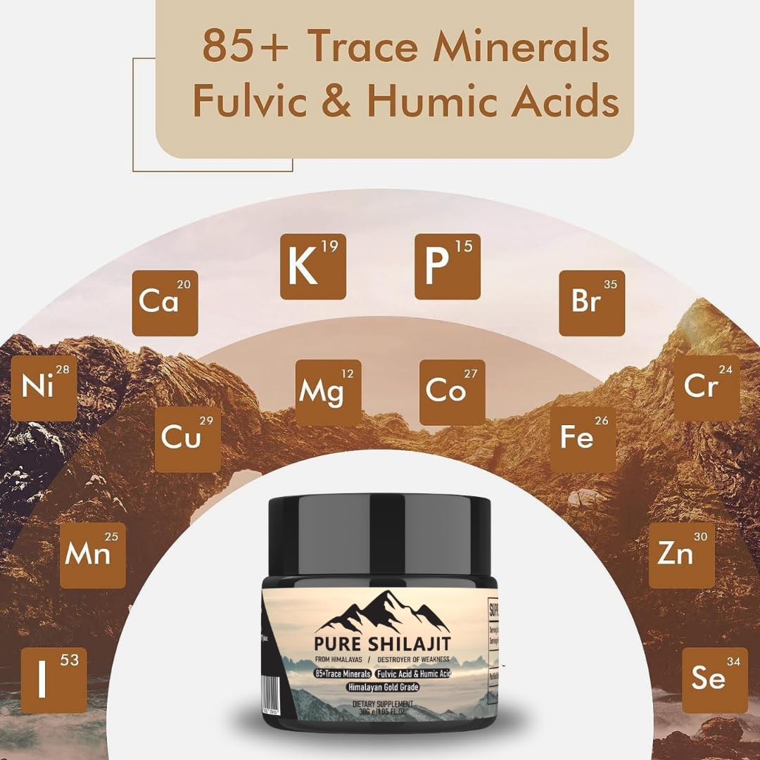 Boîte Pure Shilajit, accès rapide et conservation des minéraux.