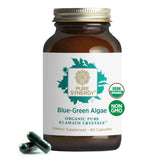 PURE SYNERGY: Bouteille de capules algue bleu-verte, soutien potentiel à l énergie
