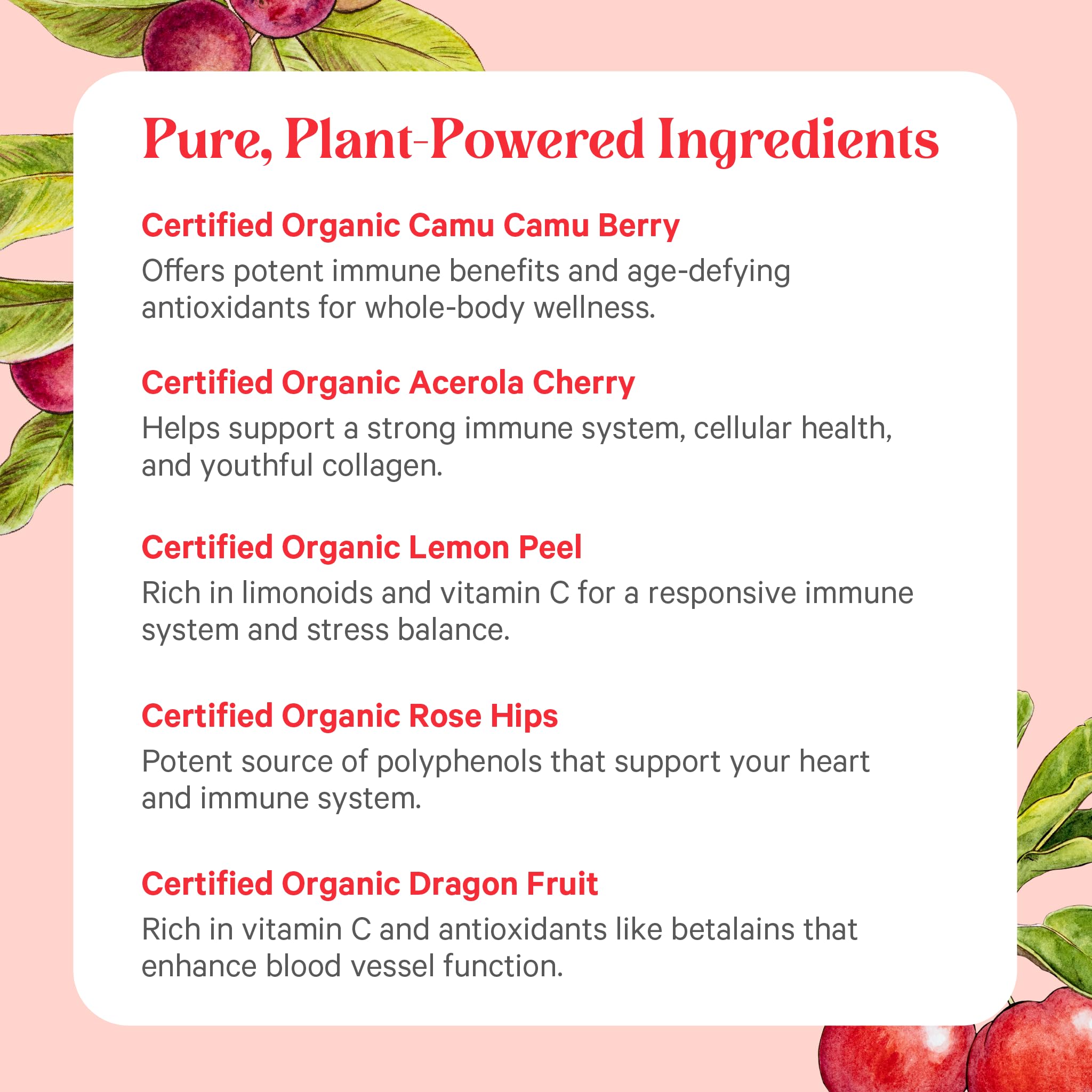 Pure Synergy Pure Radiance C fruit du dragon bio, complément naturel pour un quotidien vitaminé