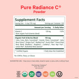 Pure Synergy Pure Radiance C poudre organique de vitamine C idéale pour l'apport quotidien et énergie légère